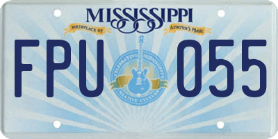 MS license plate FPU055