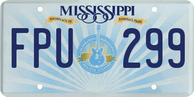 MS license plate FPU299