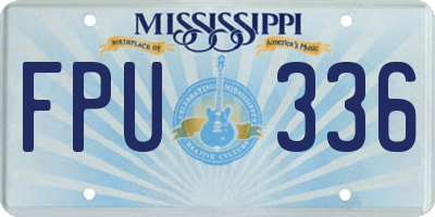 MS license plate FPU336