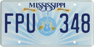 MS license plate FPU348