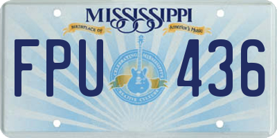 MS license plate FPU436