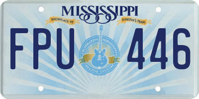 MS license plate FPU446