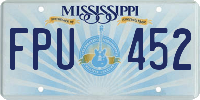 MS license plate FPU452