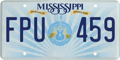 MS license plate FPU459