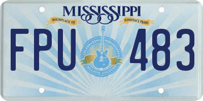 MS license plate FPU483