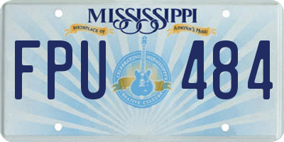 MS license plate FPU484