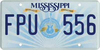 MS license plate FPU556