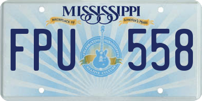 MS license plate FPU558