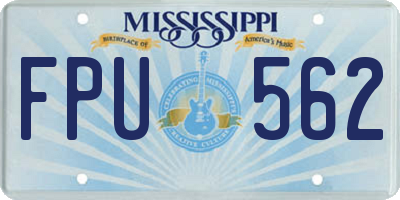 MS license plate FPU562