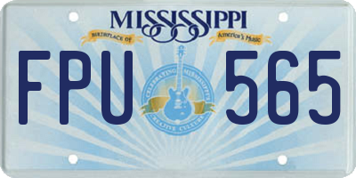 MS license plate FPU565