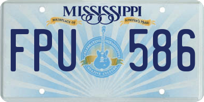 MS license plate FPU586