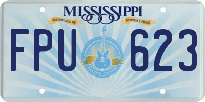 MS license plate FPU623