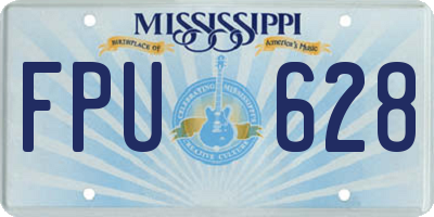MS license plate FPU628
