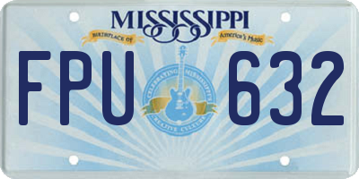 MS license plate FPU632