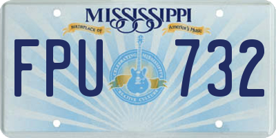 MS license plate FPU732