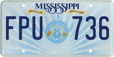 MS license plate FPU736