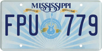 MS license plate FPU779