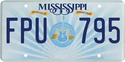MS license plate FPU795