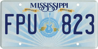 MS license plate FPU823