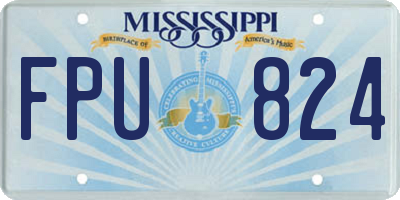 MS license plate FPU824