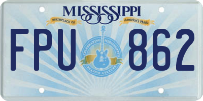 MS license plate FPU862