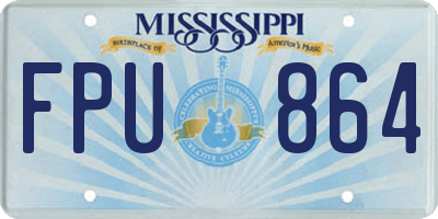 MS license plate FPU864
