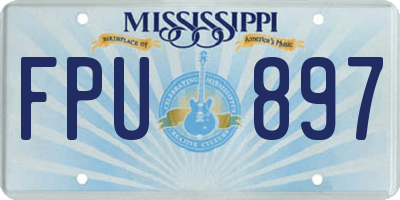 MS license plate FPU897