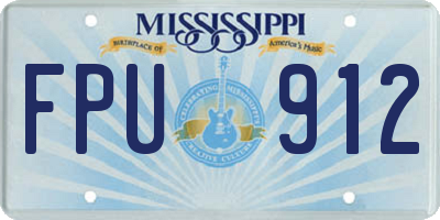 MS license plate FPU912