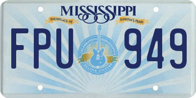 MS license plate FPU949