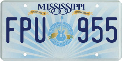 MS license plate FPU955