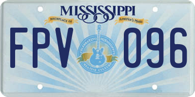 MS license plate FPV096