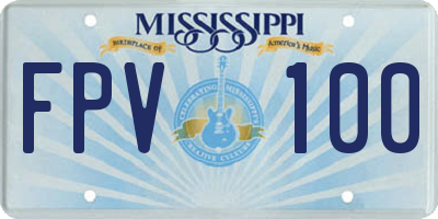 MS license plate FPV100