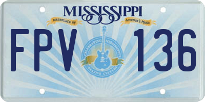 MS license plate FPV136