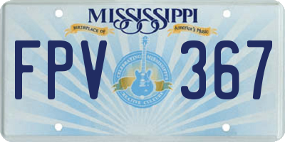 MS license plate FPV367