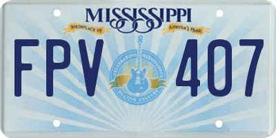 MS license plate FPV407