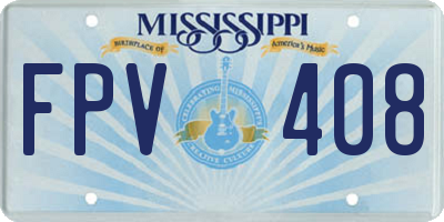 MS license plate FPV408