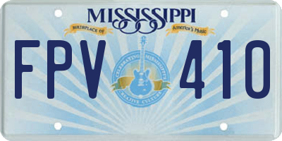MS license plate FPV410