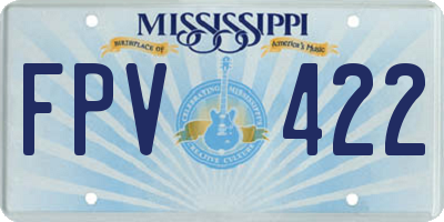 MS license plate FPV422
