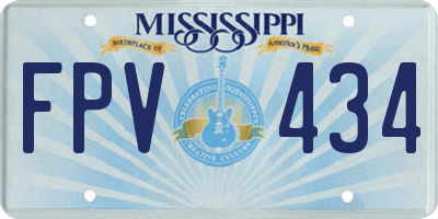 MS license plate FPV434