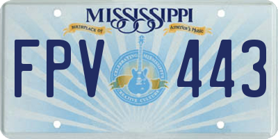 MS license plate FPV443