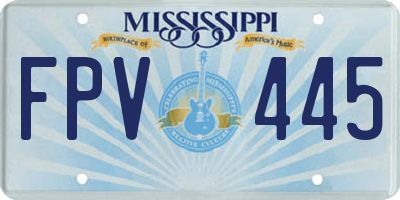 MS license plate FPV445