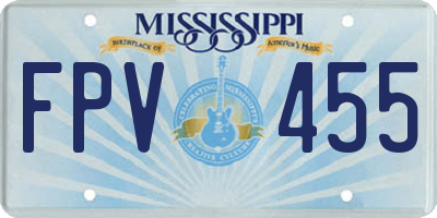 MS license plate FPV455
