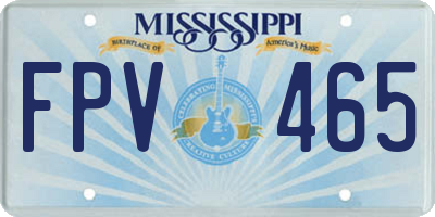 MS license plate FPV465