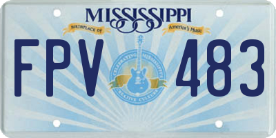 MS license plate FPV483
