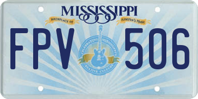 MS license plate FPV506
