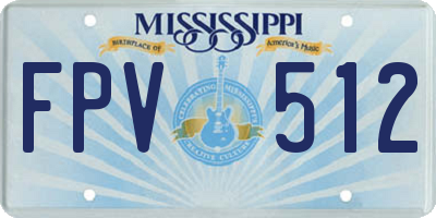 MS license plate FPV512