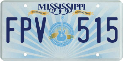 MS license plate FPV515