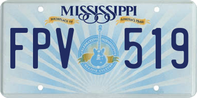 MS license plate FPV519