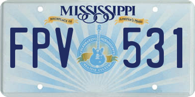 MS license plate FPV531