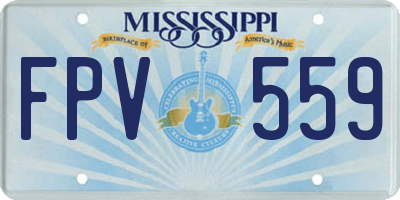MS license plate FPV559